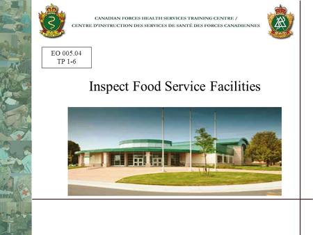 Inspect Food Service Facilities