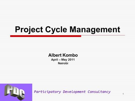 Project Cycle Management