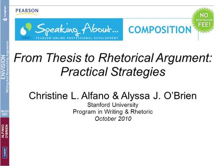 From Thesis to Rhetorical Argument: Practical Strategies