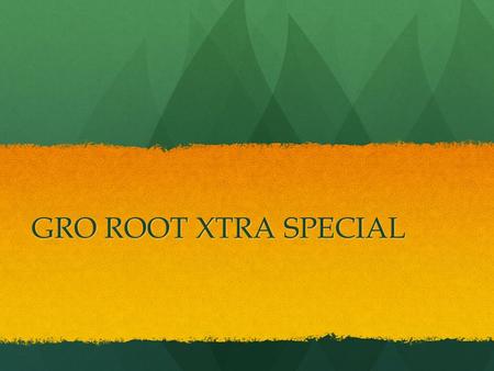 GRO ROOT XTRA SPECIAL.