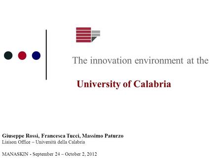 The innovation environment at the