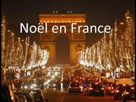 Noël en France.