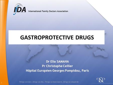 GASTROPROTECTIVE DRUGS