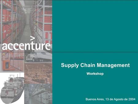 Supply Chain Management