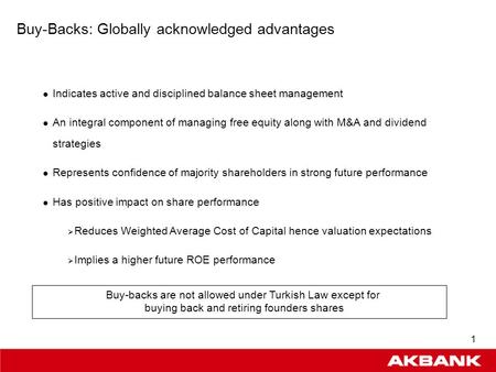 0 A major step in optimizing our equity May 02, 2005.