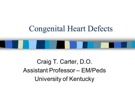 Congenital Heart Defects