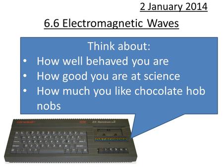 6.6 Electromagnetic Waves