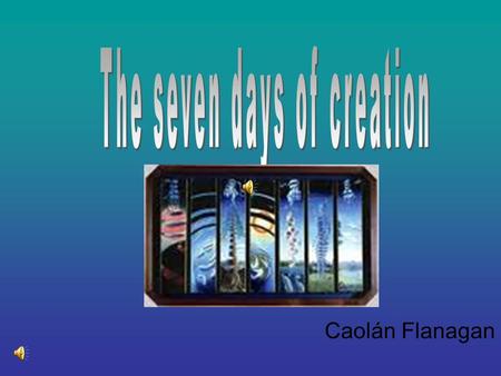 The seven days of creation