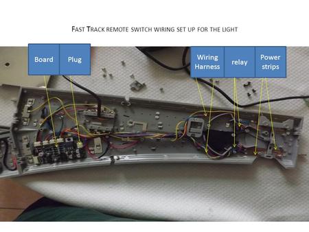 F AST T RACK REMOTE SWITCH WIRING SET UP FOR THE LIGHT BoardPlug Power strips relay Wiring Harness.