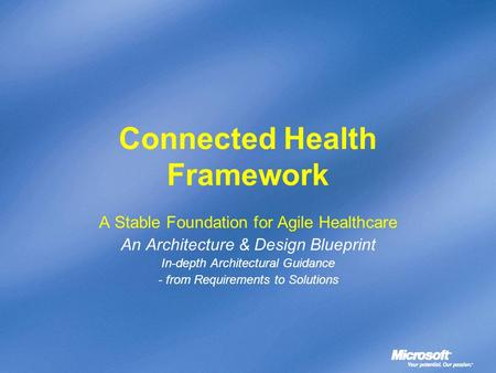 Connected Health Framework