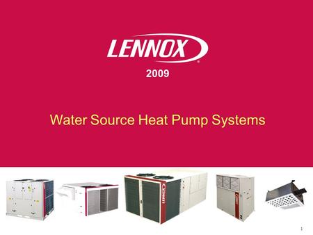 Water Source Heat Pump Systems