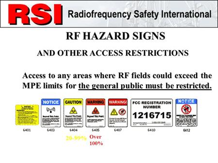 AND OTHER ACCESS RESTRICTIONS