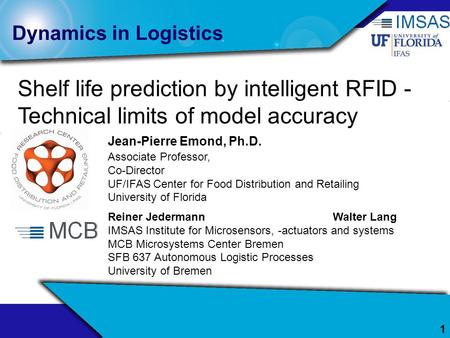 Shelf life prediction by intelligent RFID -