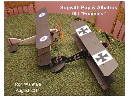 Sopwith Pup & Albatros DIII Foamies