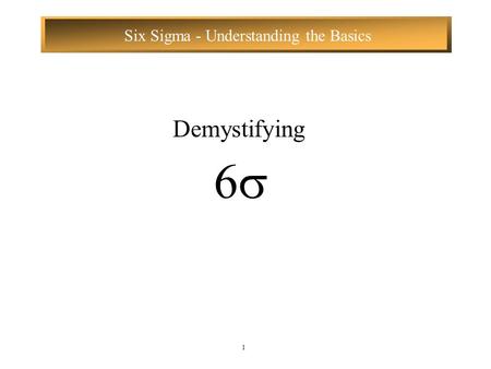 Demystifying 6.