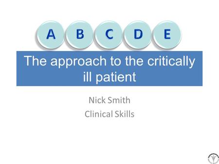 The approach to the critically ill patient