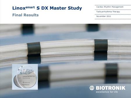 Linoxsmart S DX Master Study