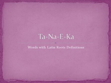 Words with Latin Roots Definitions. the group of spectators at a public event; listeners or viewers collectively, as in attendance at a theater or concert: