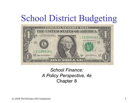 School District Budgeting