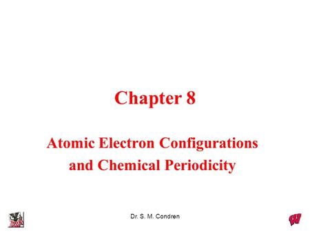 Atomic Electron Configurations and Chemical Periodicity