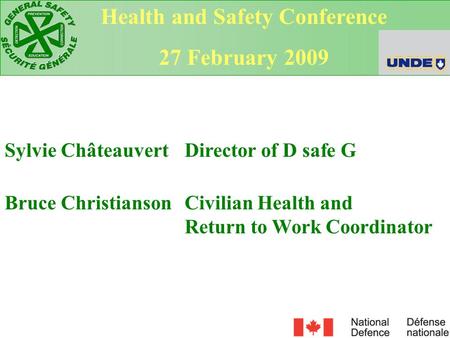 Health and Safety Conference