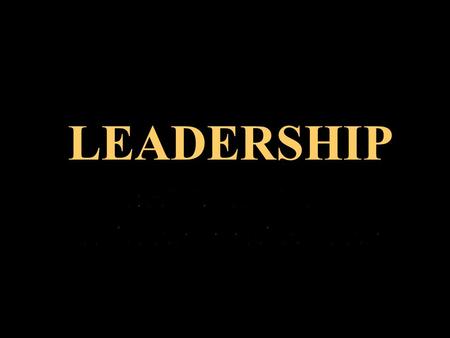 1/9/2014 1 LEADERSHIP. THING & GROW RICH Whatever the mind of man can conceive and BELIEVE, it can achieve. Napoleon Hill.