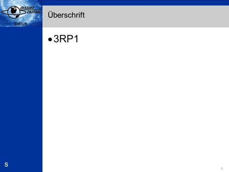 Überschrift 3RP1.