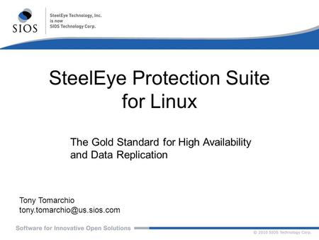 SteelEye Protection Suite for Linux