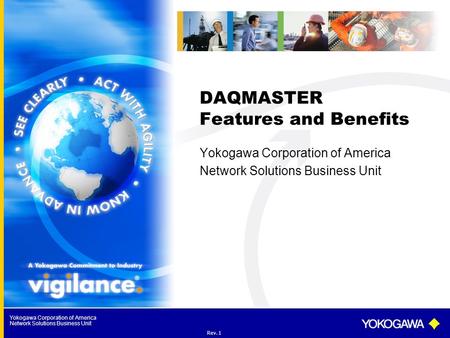 DAQMASTER Features and Benefits