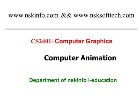 Department of nskinfo i-education