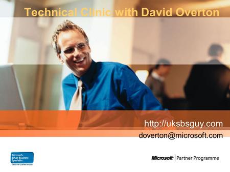 Technical Clinic with David Overton