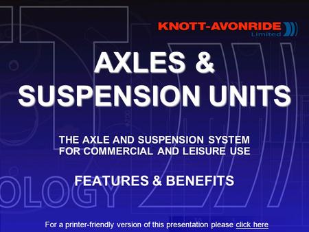 AXLES & SUSPENSION UNITS