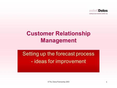 Customer Relationship Management