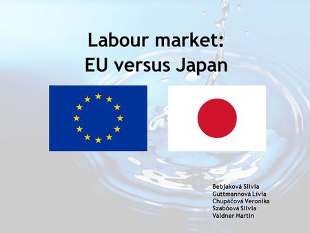 Labour market: EU versus Japan