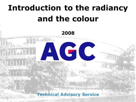 Introduction to the radiancy Technical Advisory Service