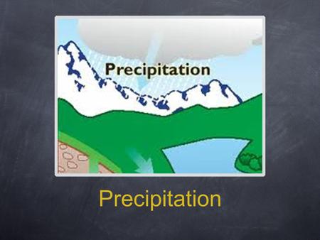 Precipitation.