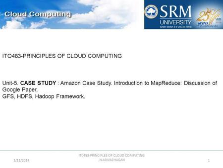 IT0483-PRINCIPLES OF CLOUD COMPUTING ,N.ARIVAZHAGAN