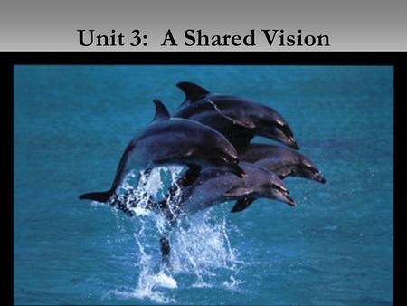 Unit 2: Measuring Leadership (Aitken) Unit 3: A Shared Vision.