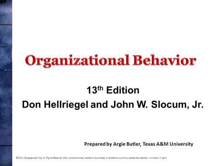 Organizational Behavior