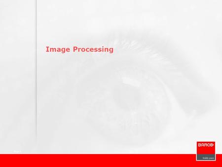 Image Processing.