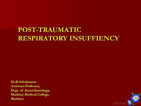 RESPIRATORY INSUFFIENCY