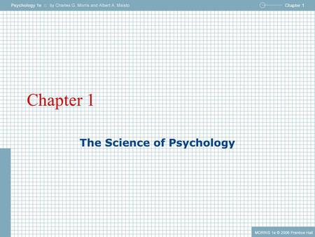 The Science of Psychology