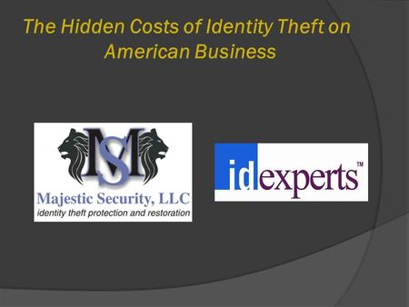 The Hidden Costs of Identity Theft on American Business.