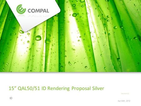 ID 15 QAL50/51 ID Rendering Proposal Silver Version11 Apr 04th, 2012.