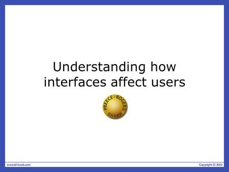 Understanding how interfaces affect users