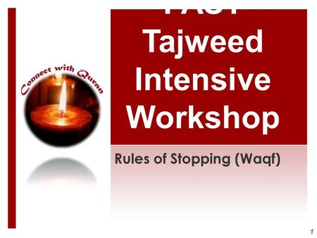 FAST Tajweed Intensive Workshop