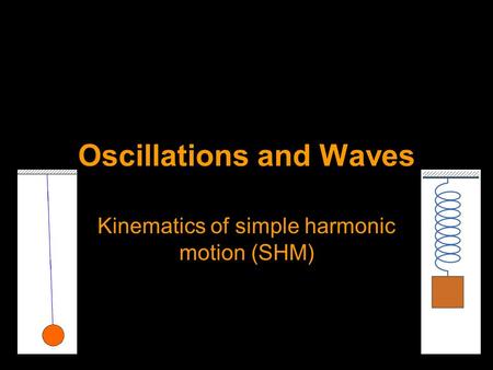 Oscillations and Waves