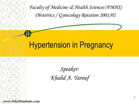 Hypertension in Pregnancy