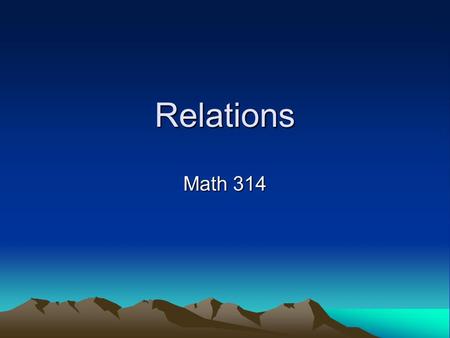 Relations Math 314 Time Frame Slope Point Slope Parameters Word Problems.