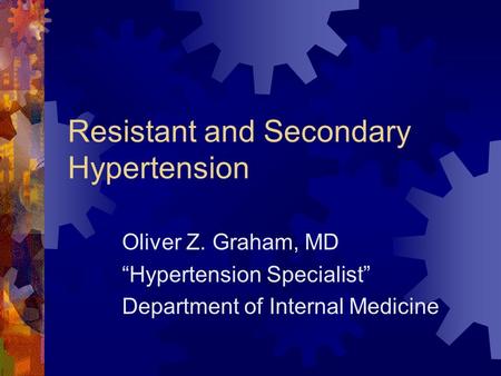 Resistant and Secondary Hypertension